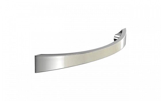 PUXADOR BRASSI 96 MM ALCA CROMADO E NIQUEL ESCOVADO - Soprano