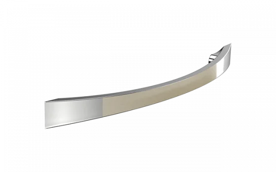 PUXADOR BRASSI 128 MM ALCA CROMADO E NIQUEL ESCOVADO - Soprano