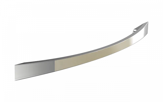 PUXADOR BRASSI 160 MM ALCA CROMADO E NIQUEL ESCOVADO - Soprano