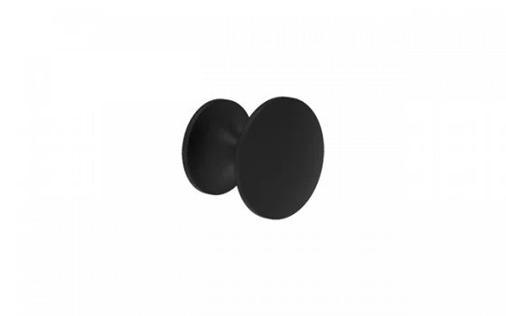 PUXADOR VITTA 29 MM PONTO REDONDO PRETO - Soprano