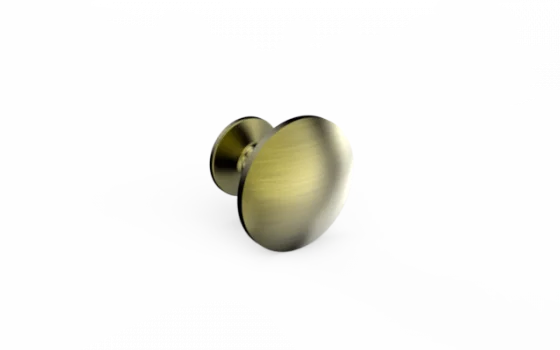 PUXADOR VITTA 29MM PONTO REDONDO ANTIQUE BRASS - Soprano
