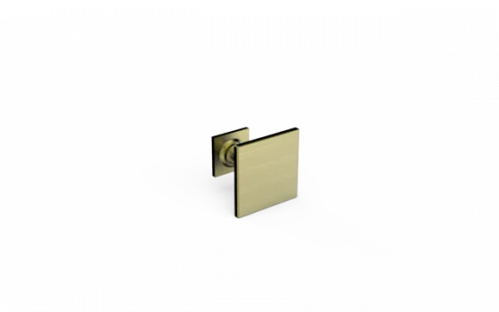 PUXADOR NILLA 22MM PONTO QUADRADO ANTIQUE BRASS - Soprano