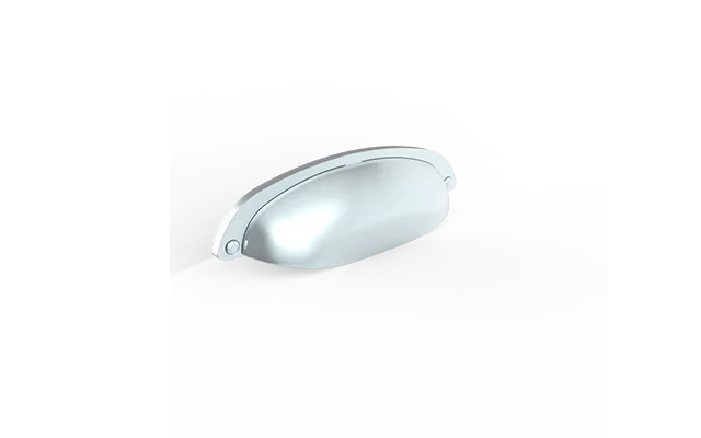 PUXADOR GUTTA 96MM CONCHA CROMADO - Soprano