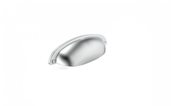 PUXADOR GUTTA 96MM CONCHA NIQUEL ESCOVADO - Soprano