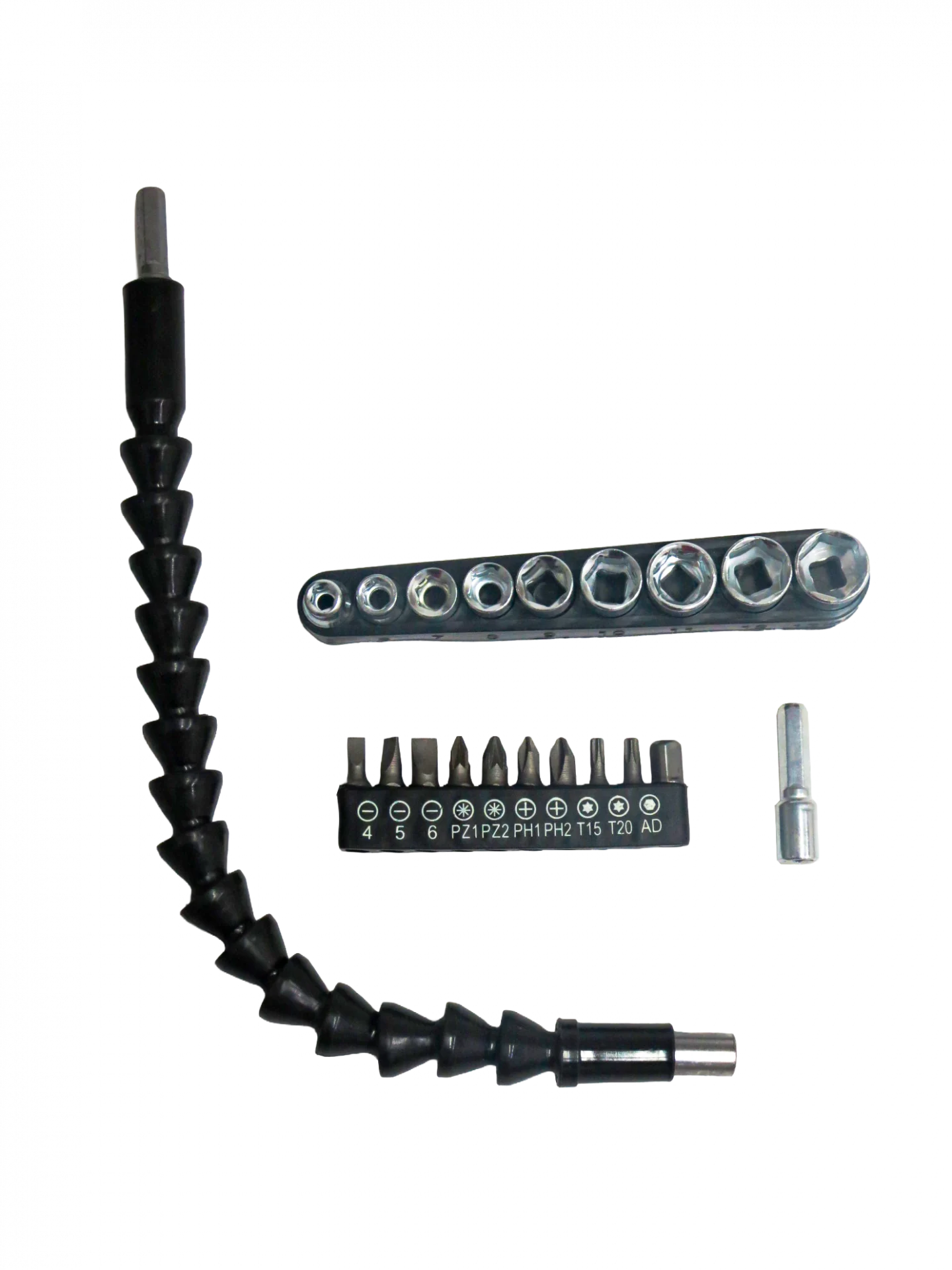 CONJUNTO DE BITS COM HASTE EXTENSOR FLEXIVEL P/PARAFUSADEIRA - Soprano