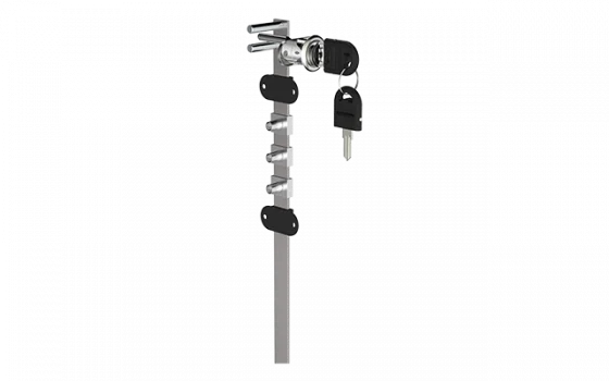 FECHADURA 0288 FRONTAL P/GAVETEIRO 500MM C/ACESS 3 GAV CROM - Soprano
