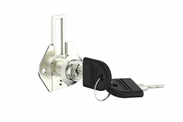 FECHADURA PARA GAVETA 7861 22MM LINGUETA LONGA CHAVE ESCAMOTEÁVEL