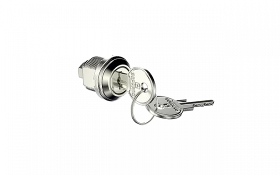 FECHADURA PARA MOVEIS ACO 0521 90 ROSCA TOTAL CHAVE METAL CR - Soprano