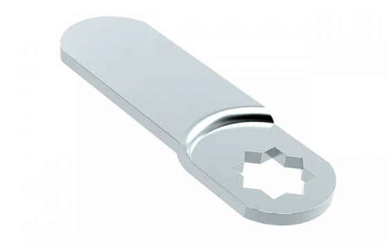LINGUETA FURO 7,6 C/DOBRA 1,5X49MM ZINCO BRANCO - Soprano