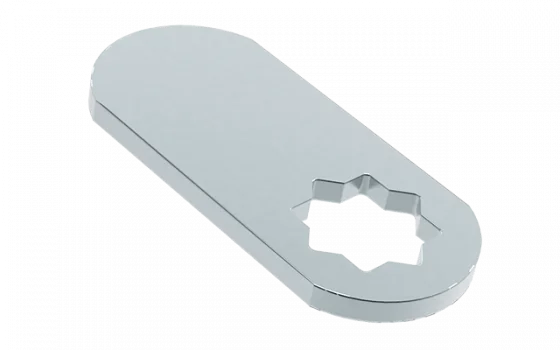 LINGUETA FURO 7,6 RETA 33,5MM ZINC BRANCO - Soprano