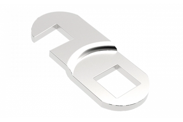 LINGUETA FURO 8,4 COM DOBRA 1,5X36,5MM RASGO LATERAL ZINCO BRANCO