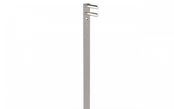 BARRA DE TRAVAMENTO 1000MM 2 PINOS PRATA - Soprano