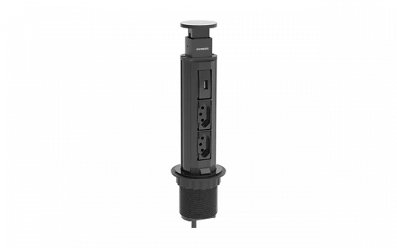 TORRE DE TOMADA EMBUTIR 2 MODULOS ENERGIA E 1 MODULO USB PTO - Soprano