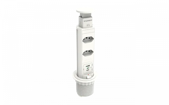 TORRE TOM EMB 2 MOD ENERGIA 1 MOD USB E 1 MOD USB-C BRANCA - Soprano