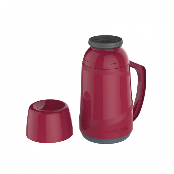 GARRAFA TERMICA CRISTAL 500ML VERMELHA - Soprano