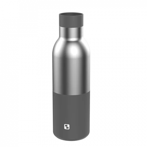 GARRAFA URBANA 450ML INOX/CINZA - Soprano