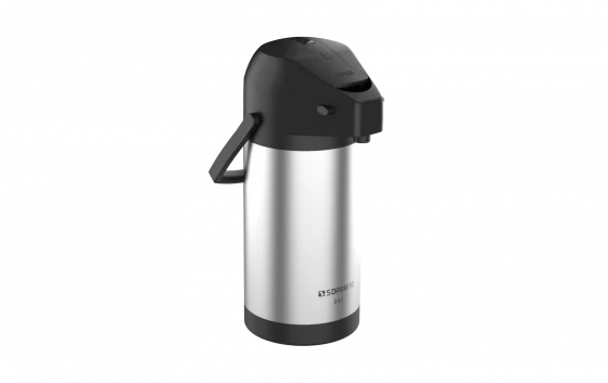 GARRAFA TERMICA EXCELENCE 2,5L INOX/PRETO - Soprano