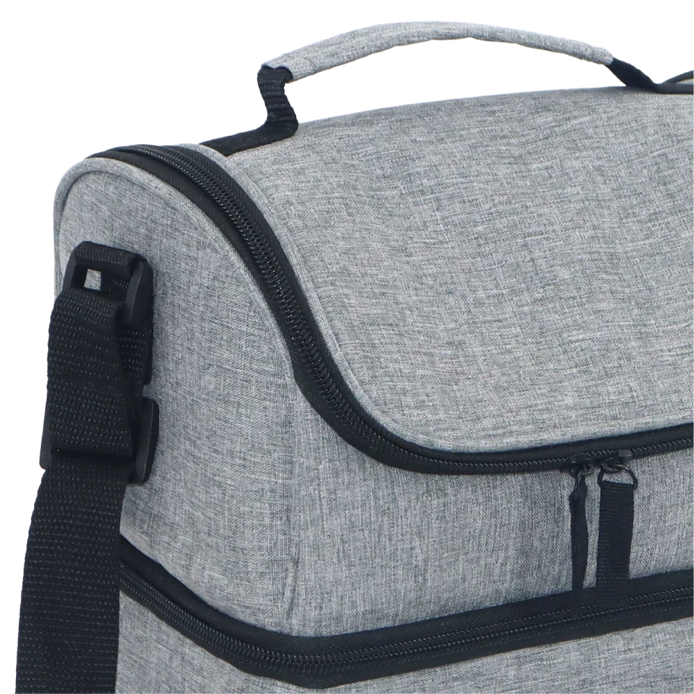 LANCHEIRA TERMICA TROPICAL DOIS ANDARES 6,5L CINZA/PRETO - Soprano