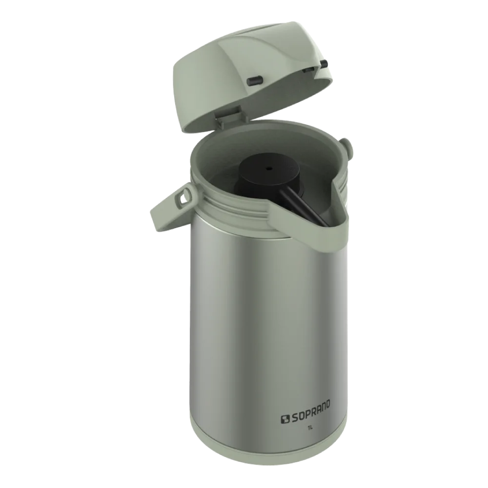 GARRAFA TERMICA SINGLE 1L FIG GREEN - Soprano