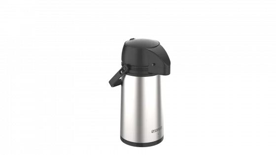 GARRAFA TERMICA SINGLE 1L INOX/PRETO - Soprano