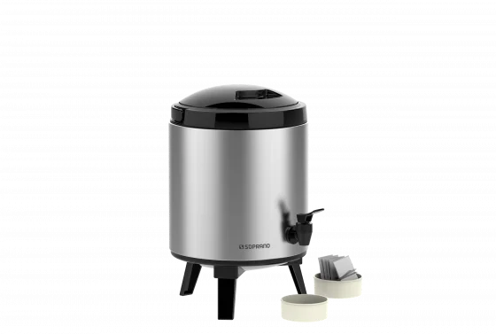 BOTIJAO PALACE 6L INOX/PRETO - Soprano