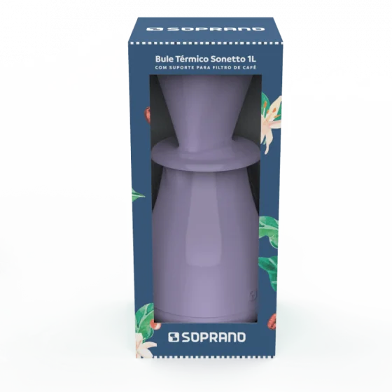 CONJUNTO BULE SONETTO 1L E SUPORTE PARA FILTRO LAVENDER - Soprano