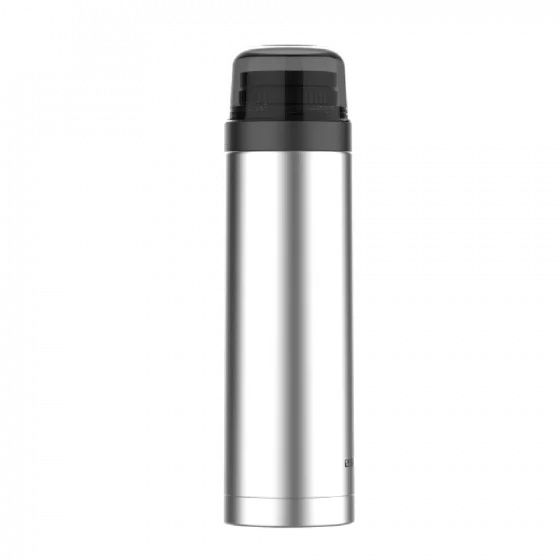 GARRAFA TERMICA AGATA SLIM 1L INOX/PRETO - Soprano