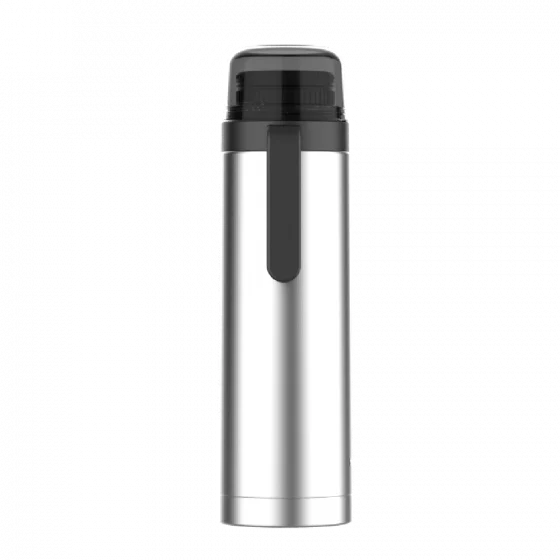 GARRAFA TERMICA AGATA SLIM 1L INOX/PRETO - Soprano