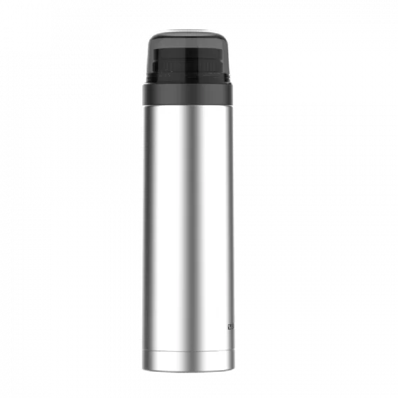 GARRAFA TERMICA AGATA SLIM C/ BICO 1L INOX/PRETO - Soprano