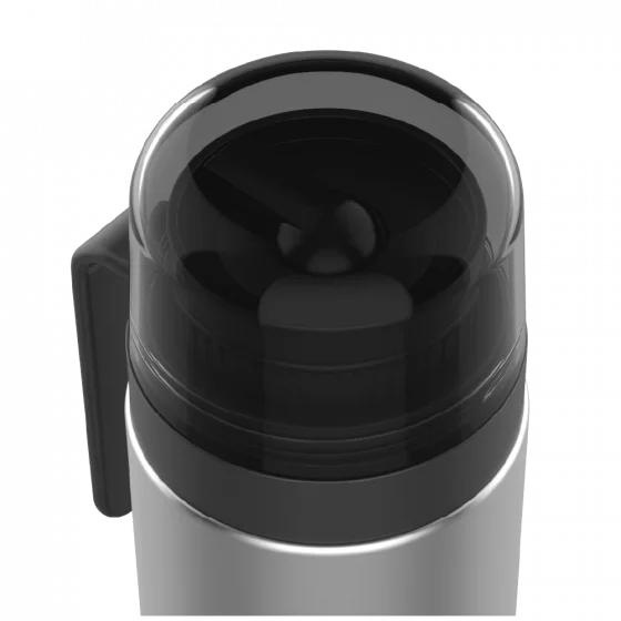 GARRAFA TERMICA AGATA SLIM C/ BICO 1L INOX/PRETO - Soprano