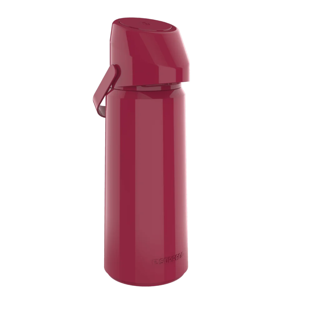 GARRAFA TERMICA RUBI 1,8L VERMELHO - Soprano