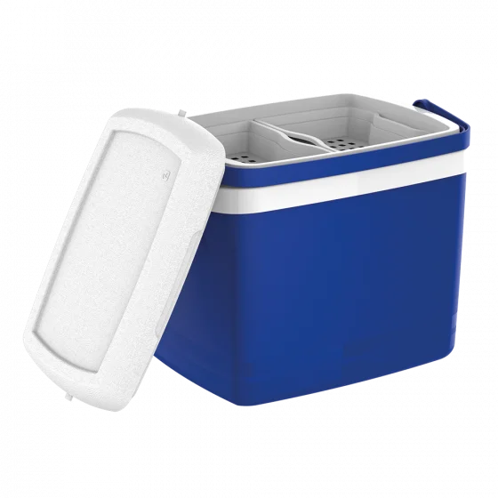 CAIXA TERMICA TROPICAL C/ACESSORIOS 32 LITROS AZUL - Soprano