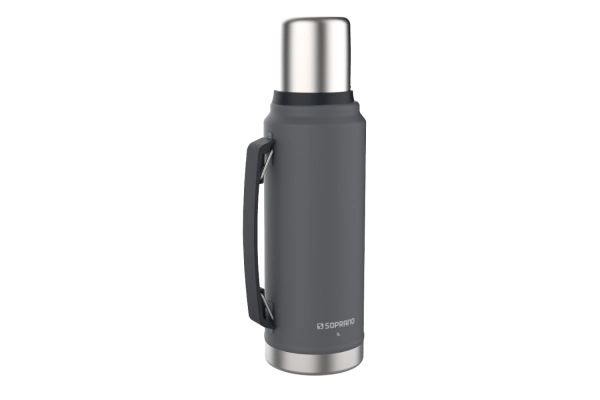 GARRAFA TERMICA EVEREST 1L CINZA