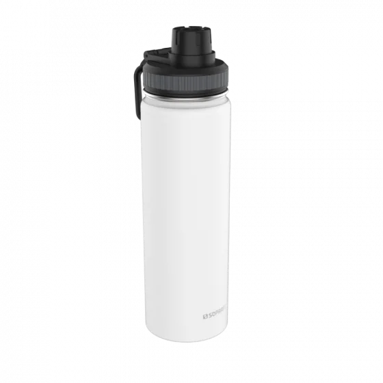 GARRAFA TERMICA EVEREST 650ML BRANCA - Soprano