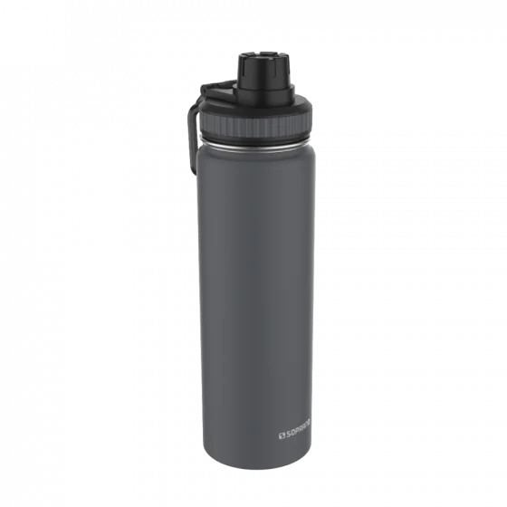 GARRAFA TERMICA EVEREST 650ML CINZA - Soprano