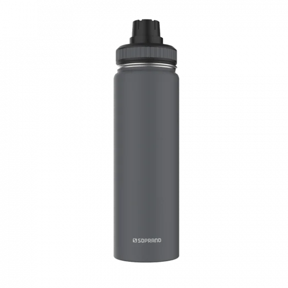 GARRAFA TERMICA EVEREST 650ML CINZA - Soprano