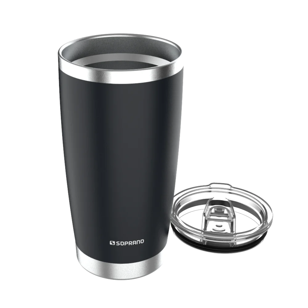 COPO TERMICO EVEREST 500ML PRETO - Soprano