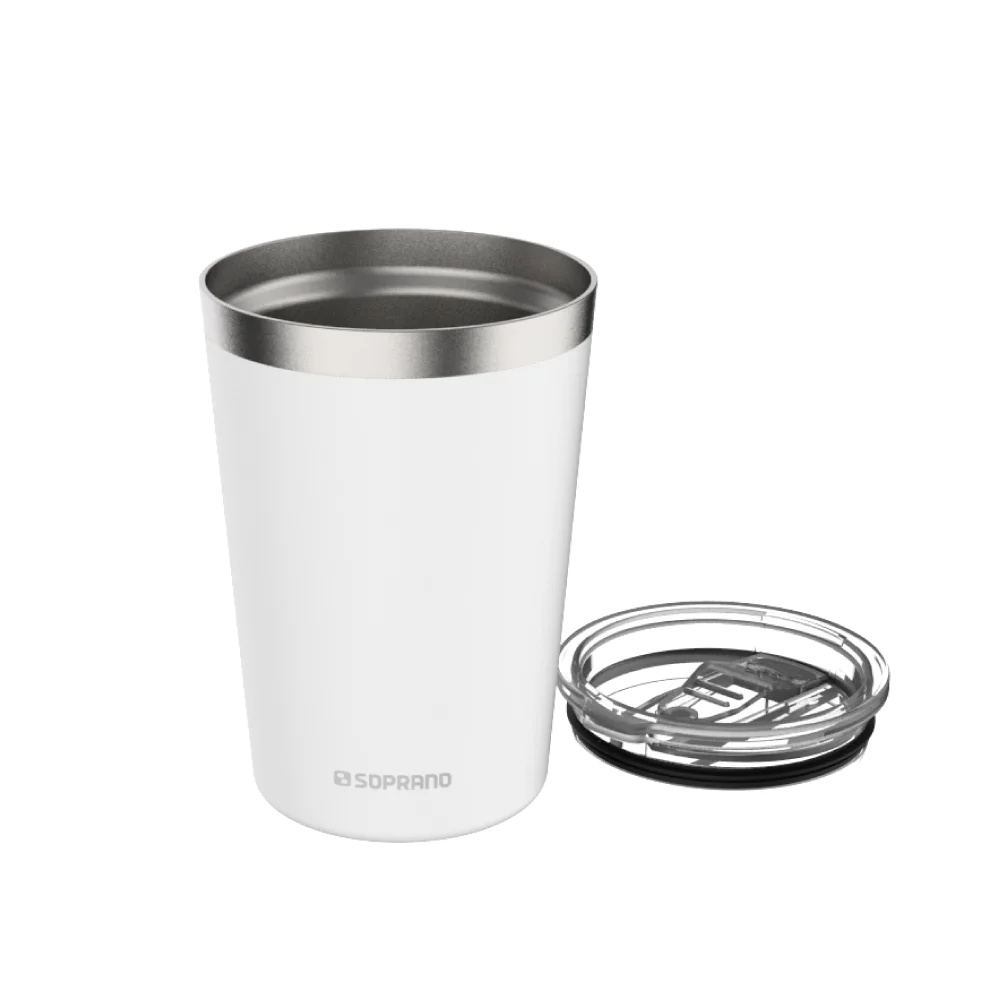 COPO TERMICO EVEREST 310ML BRANCO - Soprano