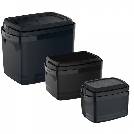 E-COMBO CAIXA TERMICA 32L/12L/5L PRETA - Soprano
