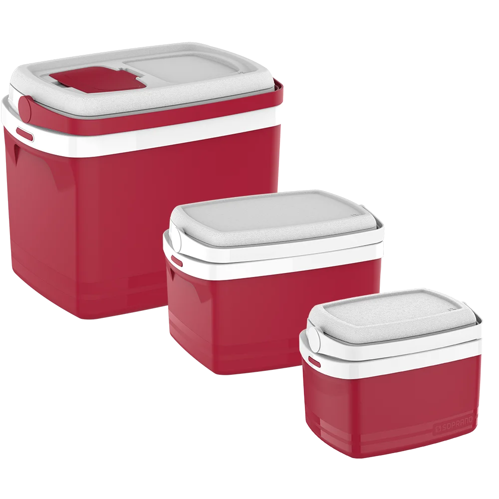 E-COMBO CAIXA TERMICA 32L/12L/5L VERMELHA E-COMBO CAIXA TERMICA 32L/12L/5L VERMELHA