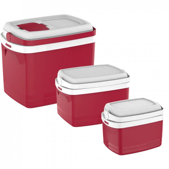 E-COMBO CAIXA TERMICA 32L/12L/5L VERMELHA - Soprano