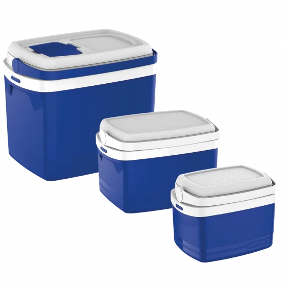 E-COMBO CAIXA TERMICA 32L/12L/5L AZUL