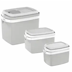 E-COMBO CAIXA TERMICA 32L/12L/5L CINZA CLARO E-COMBO CAIXA TERMICA 32L/12L/5L CINZA CLARO