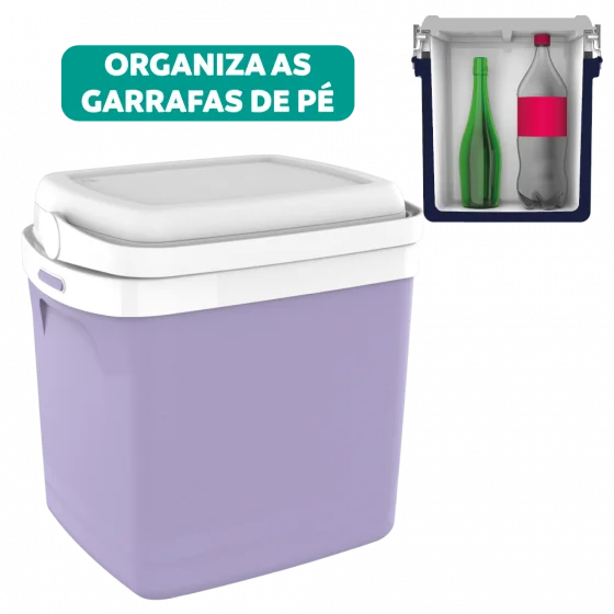 CAIXA TERMICA TROPICAL 22L LAVENDER - Soprano