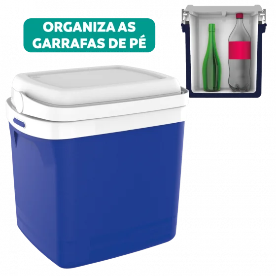 CAIXA TERMICA TROPICAL 22L AZUL - Soprano