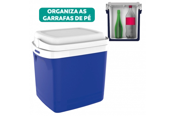 CAIXA TERMICA TROPICAL 22L AZUL