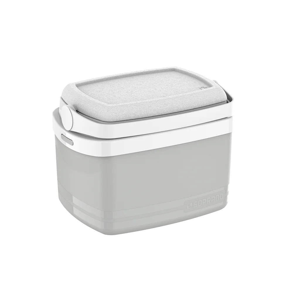 CAIXA TERMICA TROPICAL 5L CINZA CLARO - Soprano