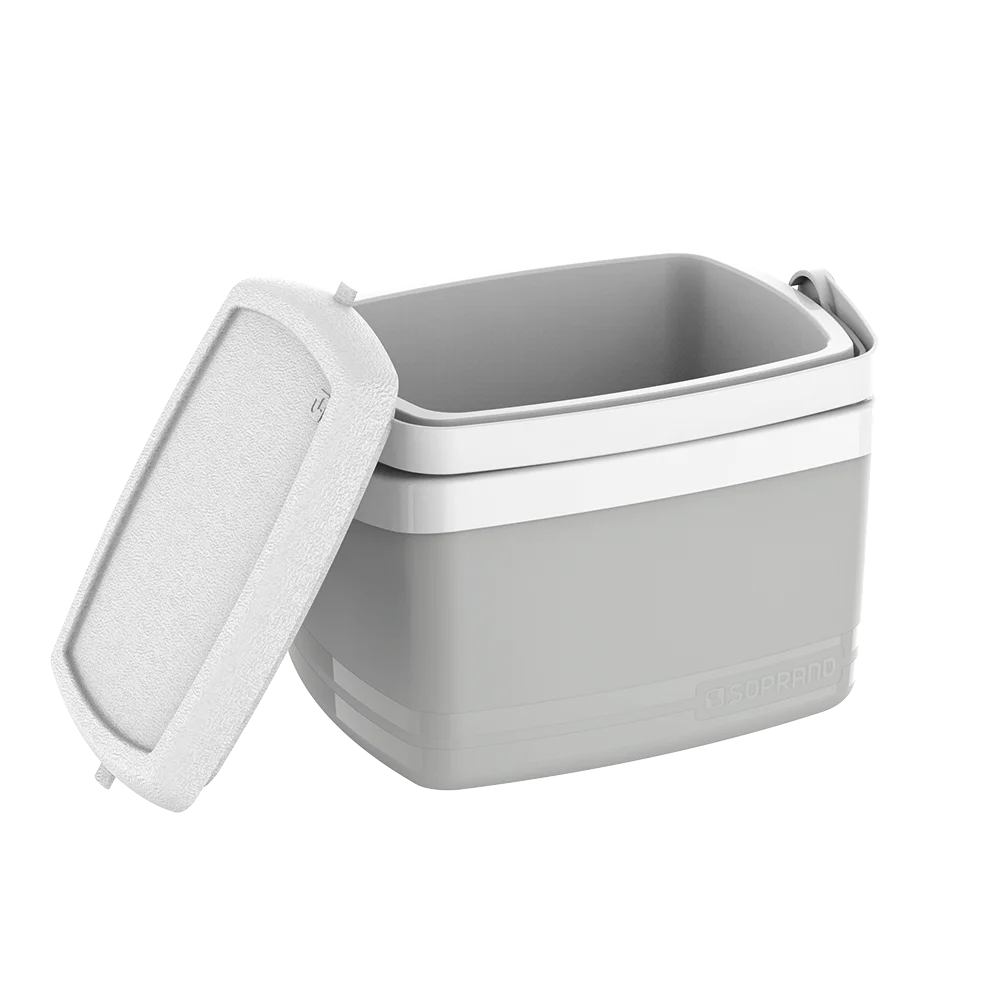 CAIXA TERMICA TROPICAL 5L CINZA CLARO - Soprano