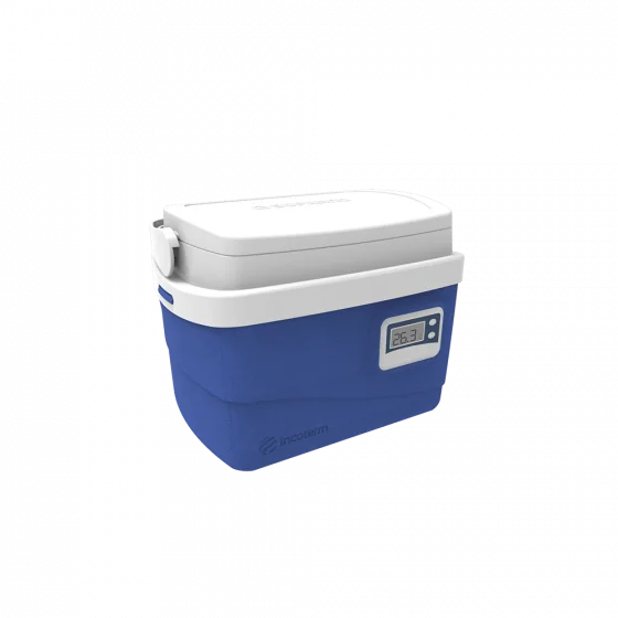 CAIXA TERMICA TROPICAL PLUS C/TERMOMETRO 5L AZUL - Soprano