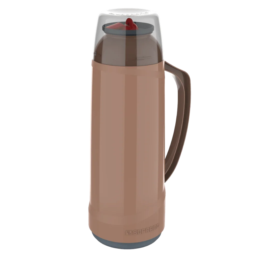 GARRAFA TERMICA CRISTAL C/BICO 1L MOCCA - Soprano